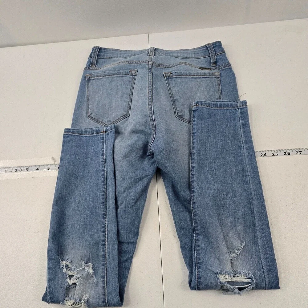 Kancan slim skinny jeans blue size 27 denim womens 3916‎ - Picture 3 of 11